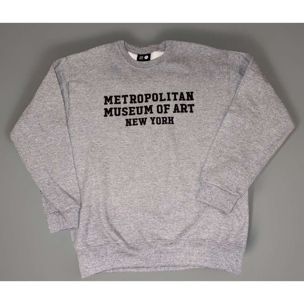 Metropolitan Museum Of Art New York Gray Crewneck Sweatshirt Youth Large